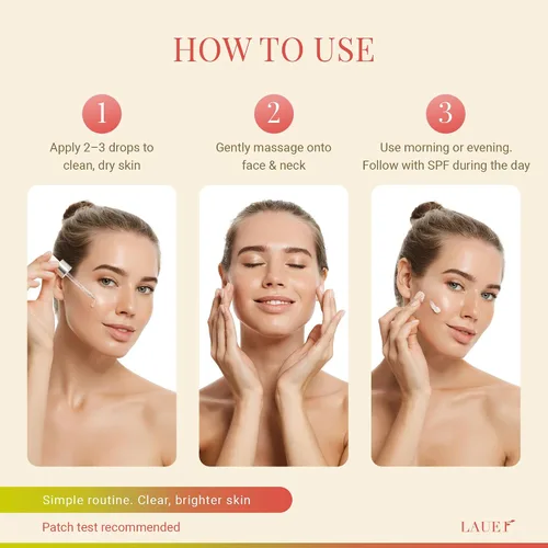 Vista 5 de Suero facial de ácido azelaico 10% para mujeres – Suero facial iluminador y aclarante con niacinamida, vitamina C, ácido hialurónico y aceite