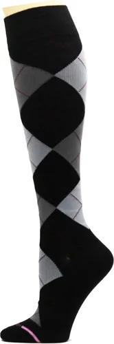 Vista 4 de Dr. Motion Calcetines de compresión para mujer, paquete de 3 unidades, gatos, puntos, perros