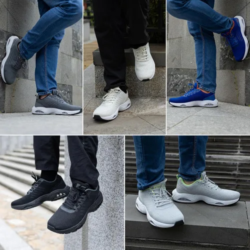 Vista 6 de JARLIF Tenis transpirables para hombre, para correr, gimnasio, caminar, a la moda