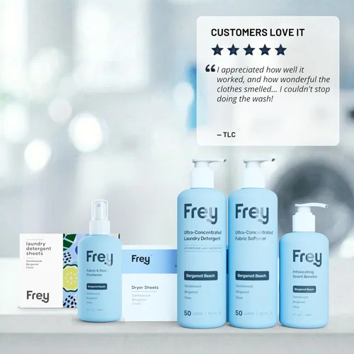 Vista 9 de Detergente líquido concentrado para lavandería FREY Formulado para piel sensible y lavadoras HE Elimina manchas eficazmente 50 lavados por