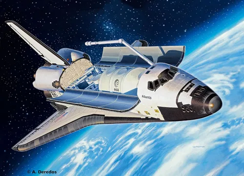 Vista 10 de Revell Alemania 04544 Transbordador espacial Atlantis Modelo Kit