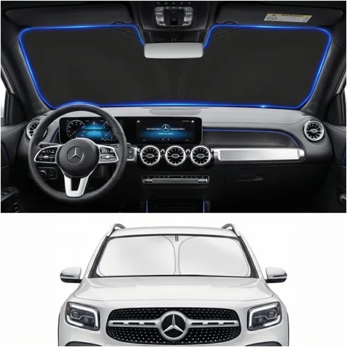 Vista 26 de Parasol para parabrisas para BMW X1 E84 2016-2024 2025, accesorios – Cubierta de parasol para parabrisas de ventana delantera, ajuste personalizado