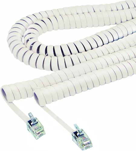 Vista 2 de Softalk 42215 Cable de bobina de teléfono de 25 pies Ash Landline Accesorio para teléfono