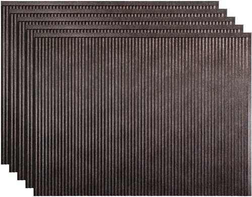 Vista 30 de FASÄDE Panel decorativo de mosaicos de vinilo en bermuda bronce (muestra de 6x6 pulgadas)