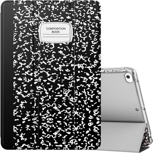 Vista 22 de MoKo Funda para iPad mini 5 2019/Mini 4 2015 (5ta/4ta Generación 7.9 pulgadas), funda delgada y ligera con soporte, con protector traslúcido