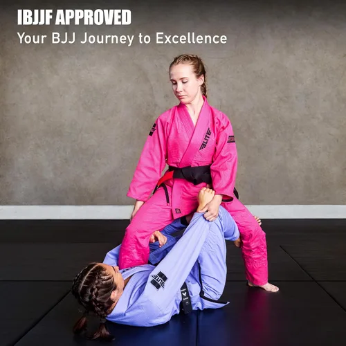 Vista 5 de Elite Sports Ultra ligero BJJ GI para mujer - IBJJF Jiu-Jitsu GI para niñas y mujeres (consulte la guía especial de tallas)
