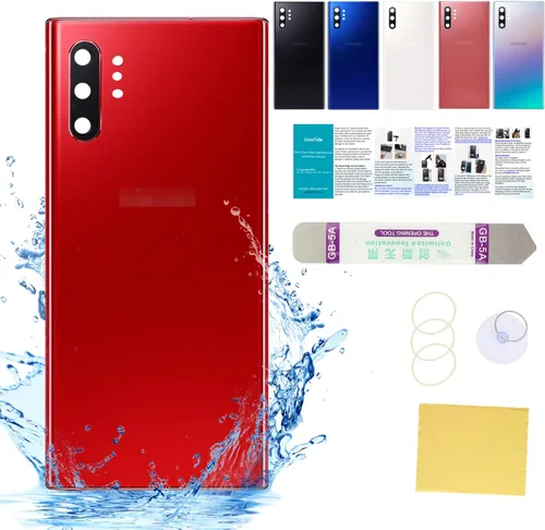 Vista 26 de Compatible con Samsung Galaxy Note 8 - Carcasa trasera de repuesto de cristal de 6.3 pulgadas, SM-N950, todos los portadores con manual de Negro