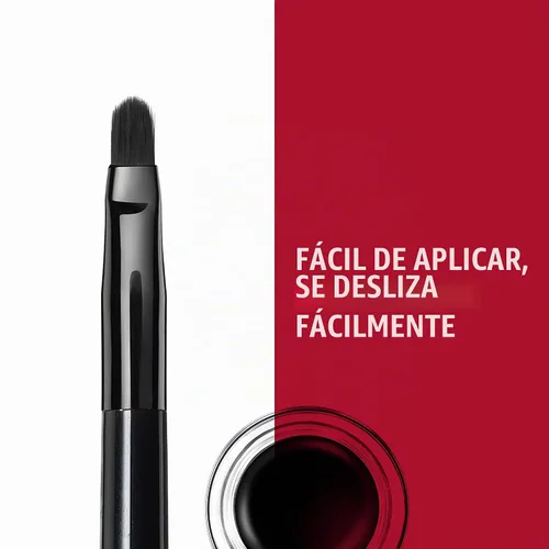 Vista 3 de Gel delineador de ojos impermeable Rimmel ScandalEyes, 0.1 onza líquida, Negro