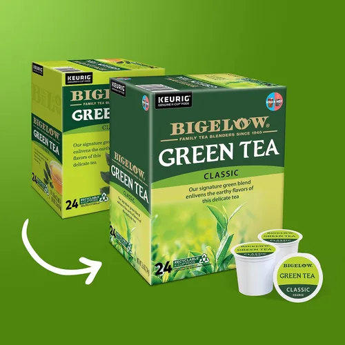 Vista 2 de Bigelow Green Tea Keurig Cápsulas K-Cup de una sola porción, 24
