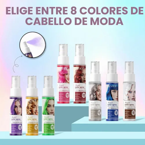 Vista 7 de Sevich Spray de color temporal para el cabello, rojo, tinte lavable