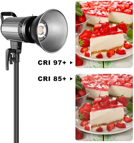 Vista 8 de GVM Great Video Maker Luz de video LED bicolor de 100 W con soporte Bowens, control de aplicación, caja de luz de linterna, regulable 3200K-5600K