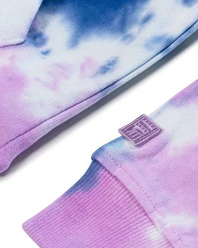 Vista 4 de Fila Heritage - Sudadera con capucha de rizo francés para niñas, ligera, transpirable, ropa para niñas grandes
