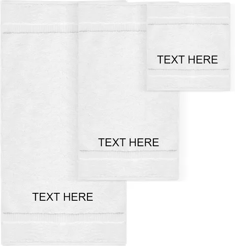Vista 62 de Chakir Turkish Linens - Toallas turcas de 100% algodón, suaves y absorbentes (juego de 3 toallas personalizables, color aguamarina)