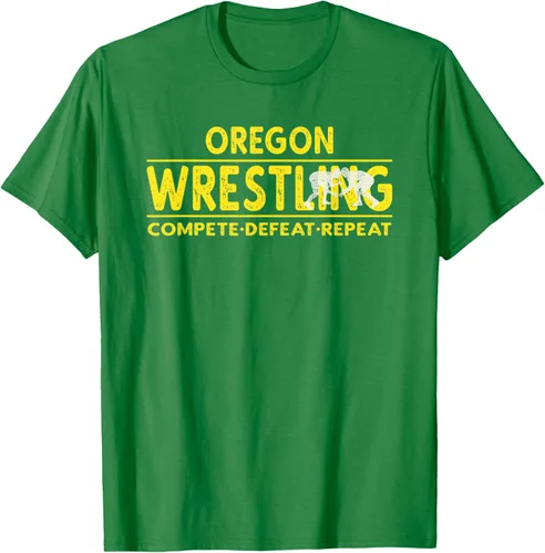 Vista 4 de Oregon Wrestling - Camiseta para competir, derrota, repetir