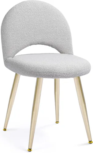 Vista 9 de Silla de tocador de terciopelo negro con respaldo pequeño, taburete de maquillaje, sillas acentuadas con botones sin ruedas, taburete de tocador