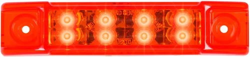 Vista 16 de GG Grand General 75170 Luz sellada ámbar/ámbar (6" rectángulo 8 LED, alto/bajo 3 cables)