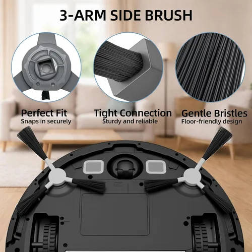 Vista 7 de SmartClean 2000 Kit de accesorios para aspiradora Ionvac SmartClean 2000 Robovac - 2 cepillos principales, 1 cubierta de rodillo, 6 filtros Hepa, 6
