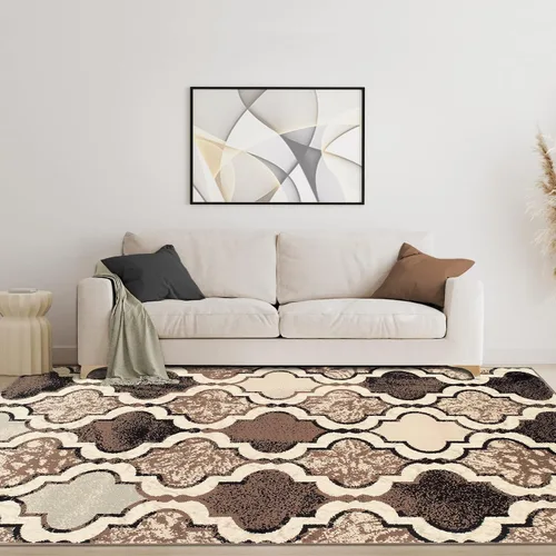 Vista 14 de BLUENILEMILLS BNM - Alfombra de pasillo para interiores con respaldo de yute, perfecta para cocina, dormitorio, madera dura, sala de estar Beige