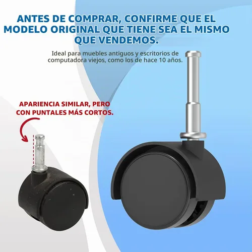 Vista 2 de MAYITOP Ruedas (4 ruedas) para aspiradora Ri-dgid Wet Dry Sh-op - Nuevo