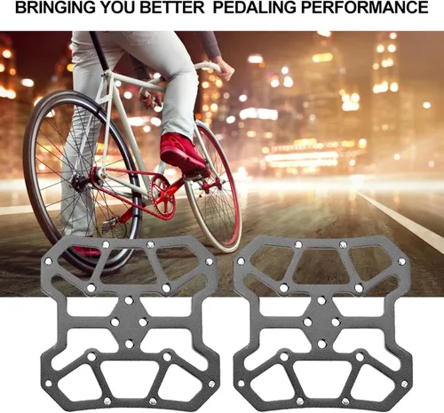 Vista 9 de 1 par adaptador de pedal de bicicleta, aleación de aluminio bicicleta Clipless Clip-in plataforma Pedal Adaptadores