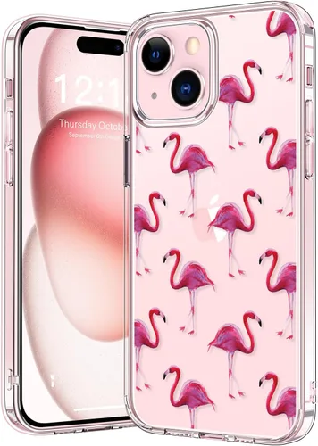 Vista 10 de bicol - Funda protectora a prueba de golpes para iPhone 15 Plus, funda delgada de acrílico transparente y diseños modernos para niña y mujer, 6.7
