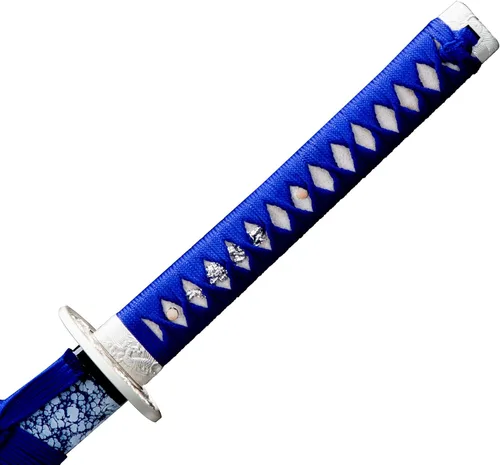 Vista 3 de Full Tang Katana 1095+15N20/Damascus Steel Handmade Forged