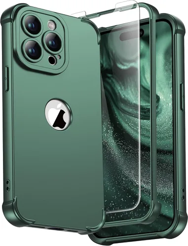 Vista 131 de ORETECH Funda para iPhone 11, con [2 protectores de pantalla de vidrio templado] [prueba de caídas de grado militar de 10 pies]