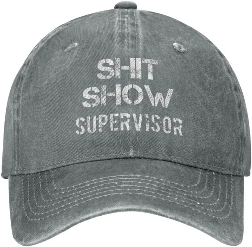 Vista 10 de Shit Show Supervisor Hat para mujer, gorra de béisbol vintage