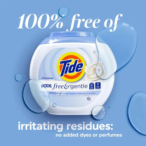 Vista 6 de Tide PODS - Cápsulas de jabón de detergente libre y suave, 76