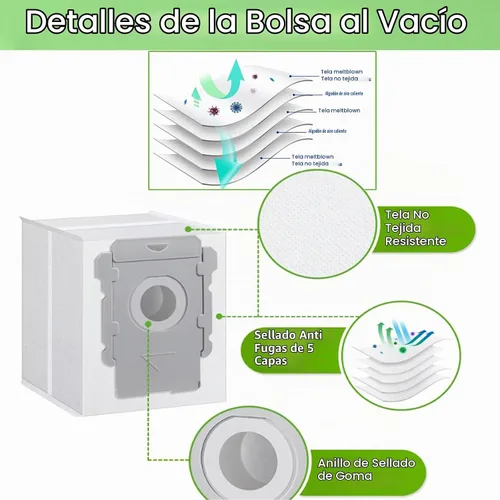 Vista 3 de Piezas de repuesto para iRobot Roomba E5 E6 E7 i2 i3 i3+i4 i4+ i5 i5+ i6 i6+ i7 i7+ i8 i8+/Plus i1 E i j Series Robot Aspirador, 1