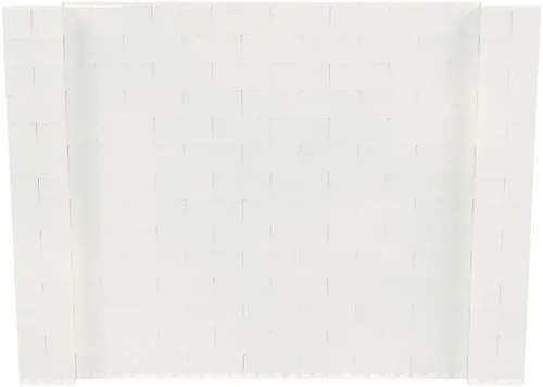 Vista 205 de EverBlock Kit de pared de 5 x 4 pies Bloques de construcción modulares Sistema de pared para edificios, pantallas y estructuras Divisor