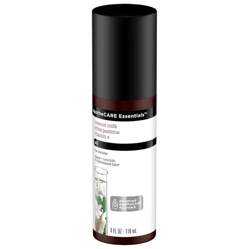 Vista 4 de ApotheCARE Essentials The Mender Aceite reparador del cabello, leche de coco, jazmín blanco, vitamina E, 4 onzas