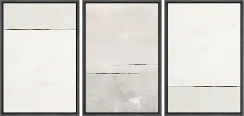 Vista 237 de wall26 Lienzo enmarcado para pared, juego de arte de acuarela pastel, paisaje rural, ilustraciones con formas abstractas, arte moderno, decorativo