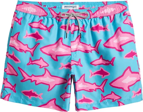 Vista 31 de maamgic Mens Swim Trunks 5" Quick Dry Beach Shorts Bathing Suits with Mesh Lining Pockets