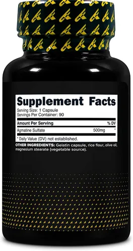 Vista 4 de PrimaForce Sulfato de agmatina (500 mg) 90 cápsulas, sin gluten Sin OGM