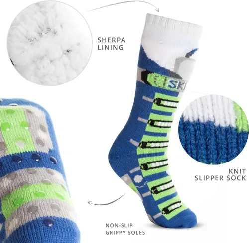 Vista 3 de ChalkTalk SPORTS - Calcetines deportivos con forro polar Sherpa