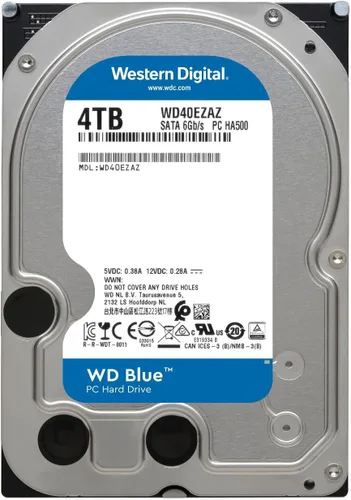 Vista 2 de Western Digital Disco duro interno WD de 4 TB para PC azul - 5400 RPM, SATA 6 Gb/s, caché de 256 MB, 3.5" - WD40EZAZ