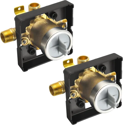 Vista 11 de RJDIBAN Válvula de ducha para Delta R10000-UNBXHF, conexión de 3 puertos de 1/2 pulgada, paquete de 2 unidades, kit de válvula R10000 compatible