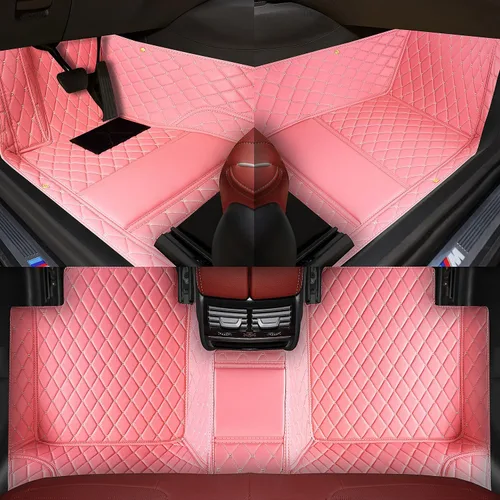 Vista 18 de Alfombrillas de lujo para todo tipo de clima, ajuste personalizado, rojo puro, juego de 4
