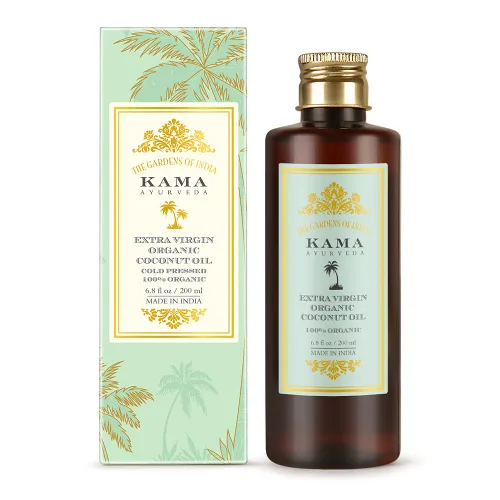 Vista 2 de Kama Ayurveda Aceite de coco orgánico virgen extra prensado en frío