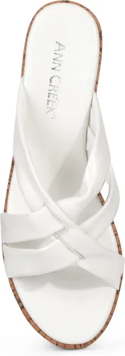 Vista 6 de ANN CREEK Sandalias de cuña para mujer, zapatos de plataforma con puntera abierta, sandalias casuales de verano, sandalias de tacón negro, sandalias