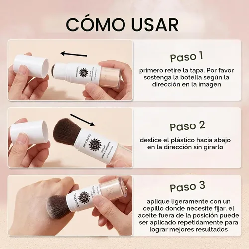 Vista 6 de Polvo de fijación de protector solar mineral para rostro y cuero 01 Translúcido