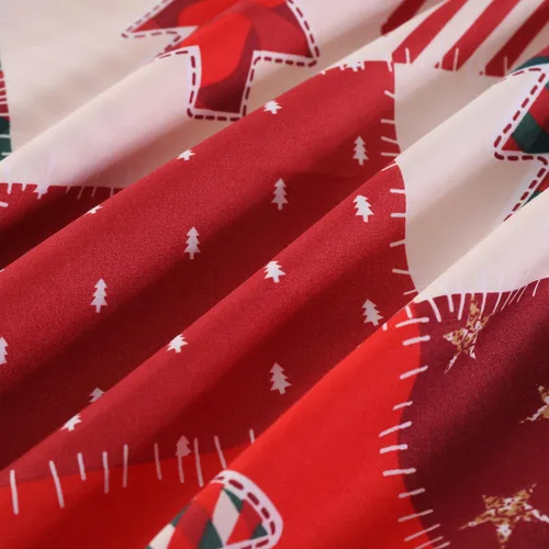 Vista 4 de Vaulia Funda de edredón de Navidad Twin, colección de ropa de cama de microfibra navideña con patrón de árbol a cuadros de Navidad, incluye 1 funda