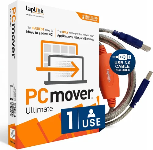 Vista 10 de Laplink PCmover Ultimate 11 - Migration of your Applications, Files and Settings from an Old PC to a New PC - Data Transfer Software - With Optional