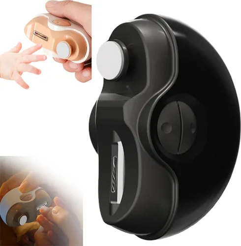 Vista 10 de Cortaúñas eléctrico, kit de lima de uñas eléctrico inalámbrico recargable por USB 2 en 1, cortaúñas automático, 2 velocidades, juego profesional