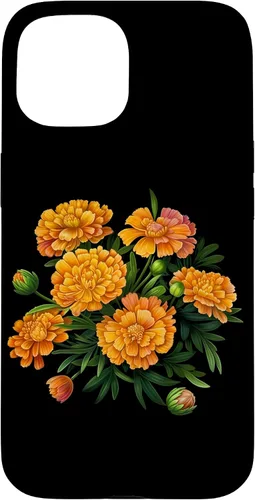 Vista 6 de Vintage Marigold Inspired Flower Case for iPhone 16