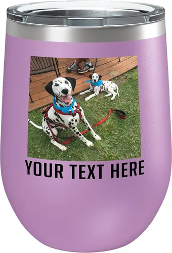 Vista 9 de Vaso de vino personalizado de 12 onzas (17 colores) para el Día de la Madre, con aislamiento térmico y recubrimiento en polvo, de acero inoxidable
