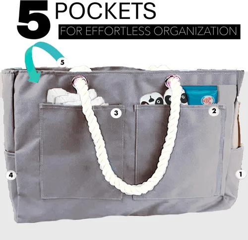 Vista 5 de Keho XXL Ultimate Hospital/Overnight/Pregnancy Mom Bag