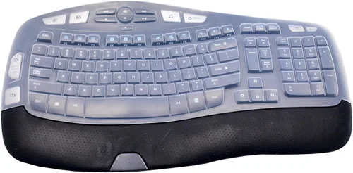 Vista 7 de Logitech K350 MK570 MK570 - Funda de silicona para teclado inalámbrico, Logitech K350 MK550 MK570 (negro)
