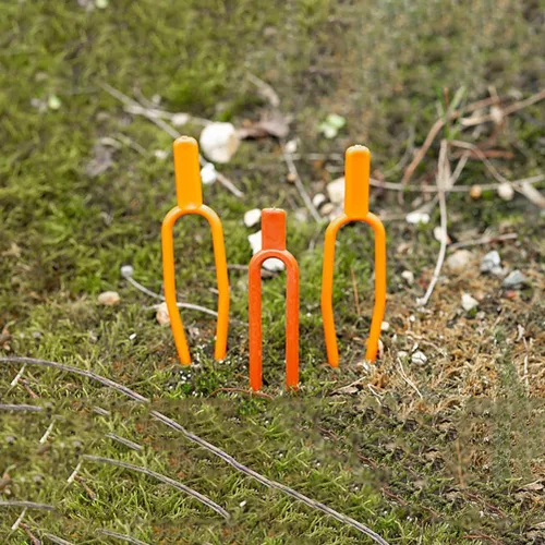 Vista 6 de GANAZONO 400 piezas de soporte de alambre fijo para horquilla de vid para cables, plantas de fresa, clips de fijación de fresa, lazos de plantas